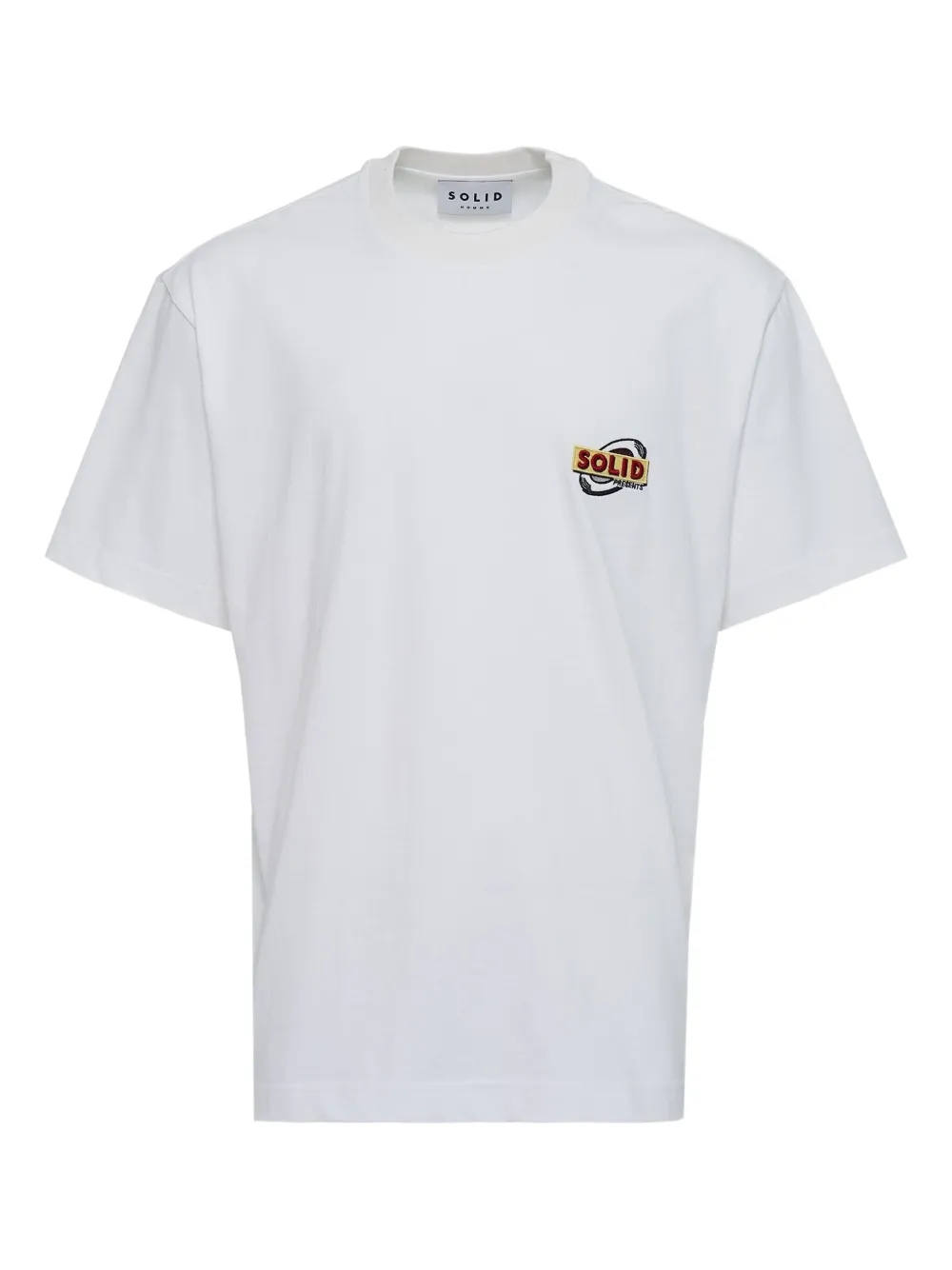 SOLID HOMME Rainbow Cake T-shirt | White | Image 1