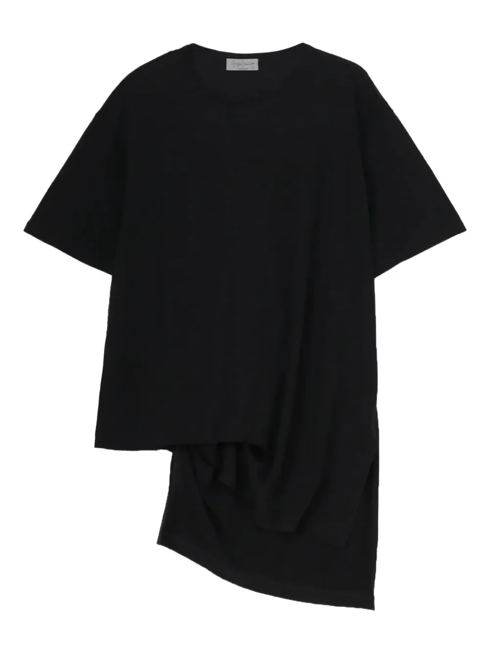 Yohji Yamamoto asymmetrical T-shirt | Black | Image 1
