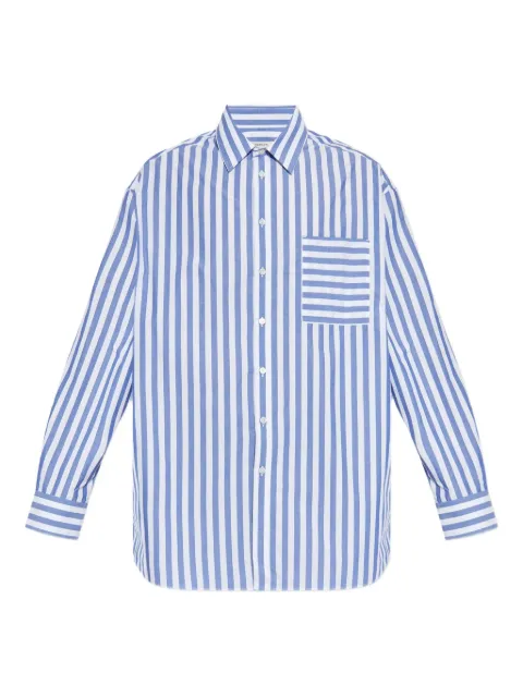 JW Anderson camisa con motivo de rayas y bolsillo de parche