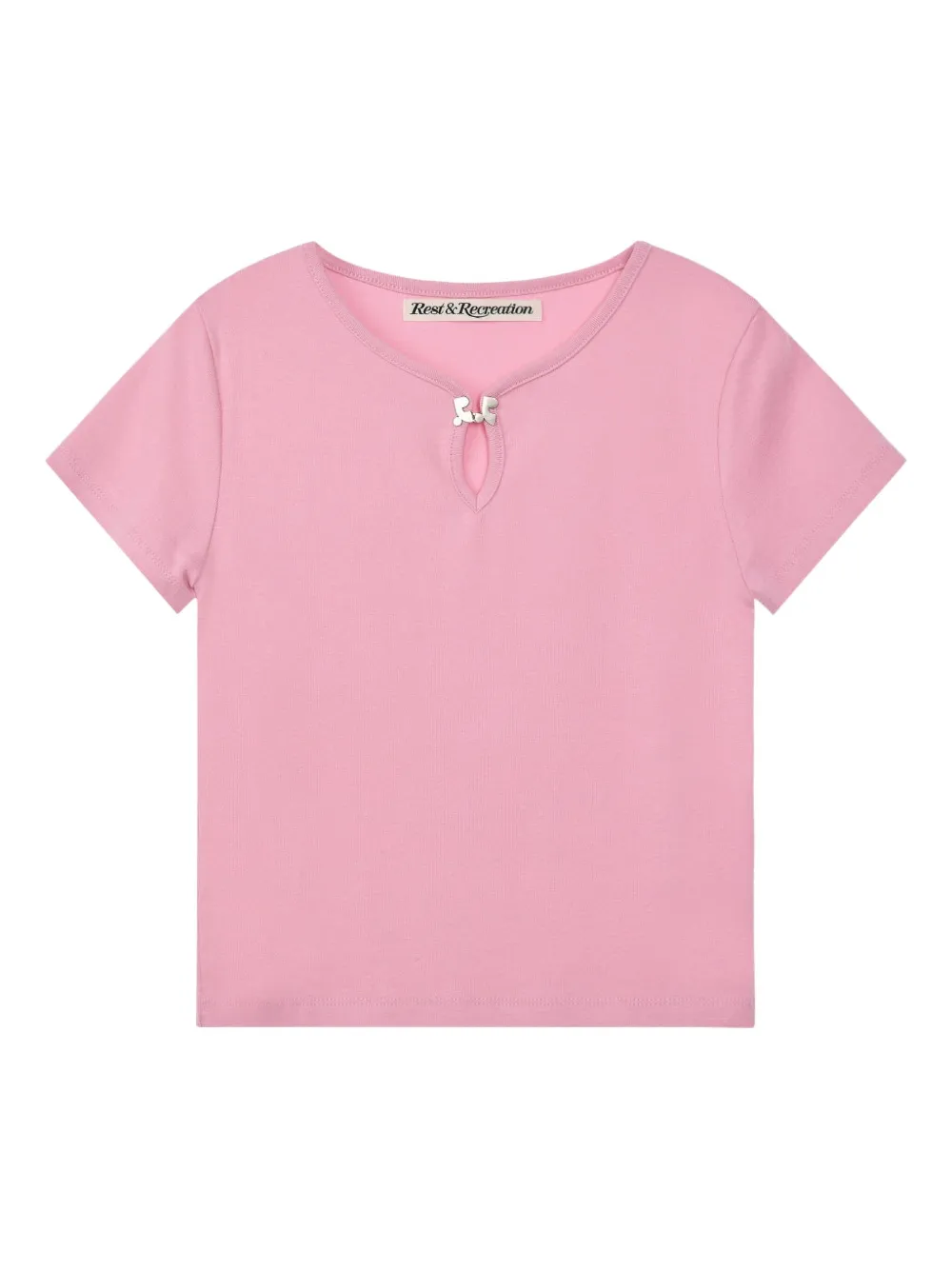Rest&Recreation playera con aplique del logo | rosado | Image 1