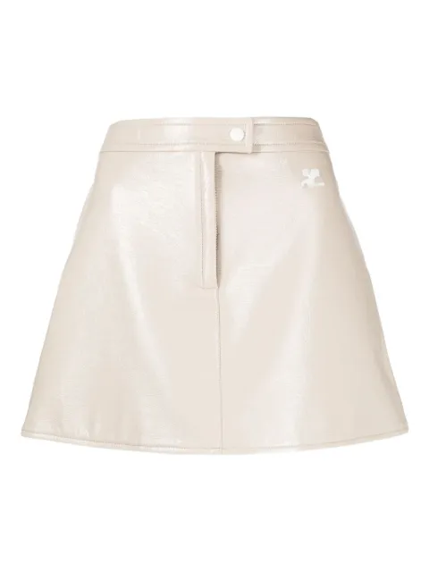 Courrèges logo-detail mini skirt