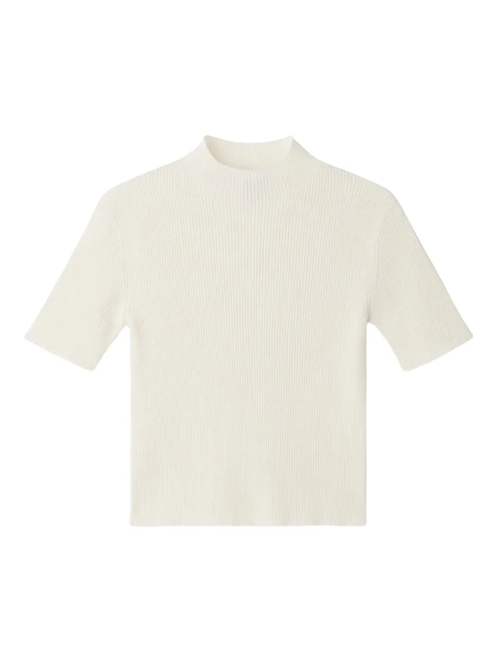 Cfcl Portrait Ribbed High-neck Top In Neutral
