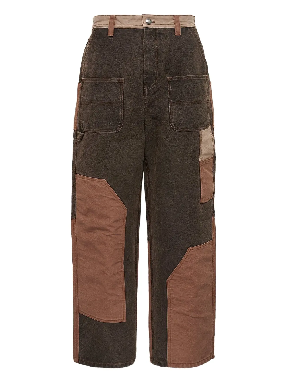 Andersson Bell Patchwork Jeans In Brown