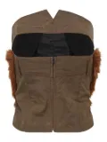 Andersson Bell bustier-style top - Brown
