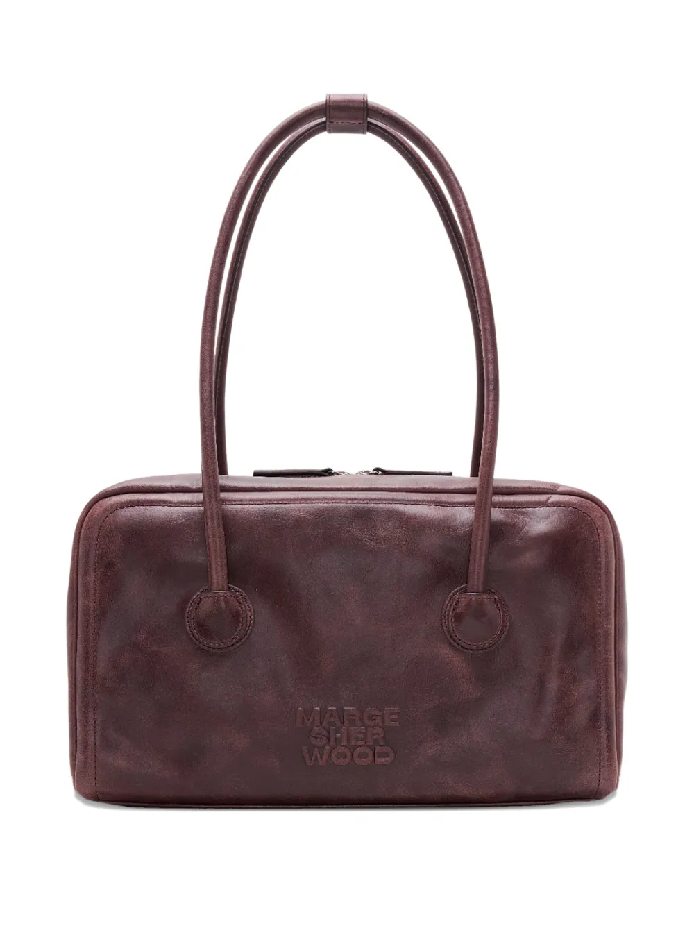 Margesherwood Double-handle Leather Shoulder Bag In Brown