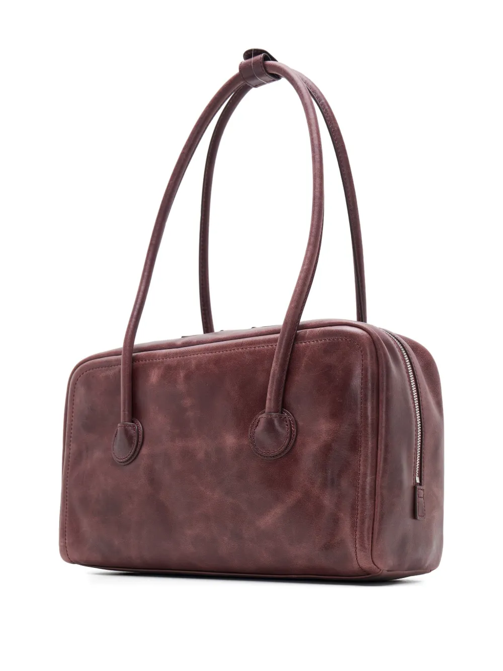 Marge Sherwood double-handle leather shoulder bag - Bruin