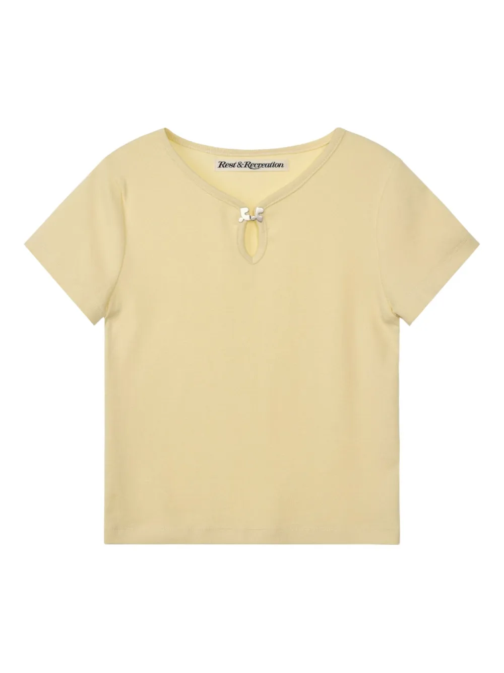 Rest&Recreation u-neck clip top | Yellow | Image 1