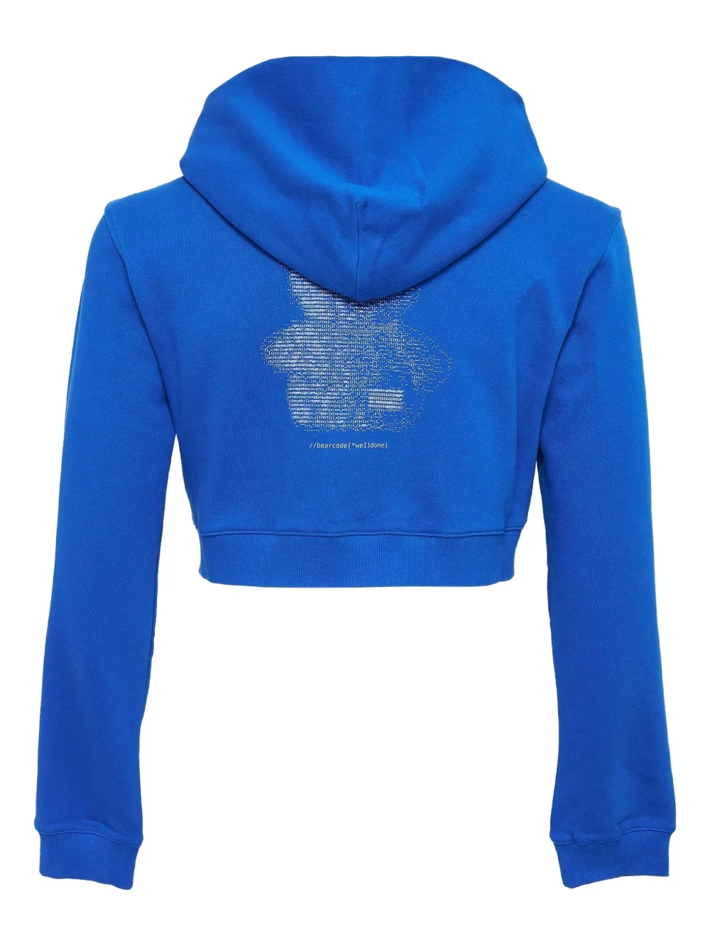 We11 Done Teddy Bear Hoodie In Blue