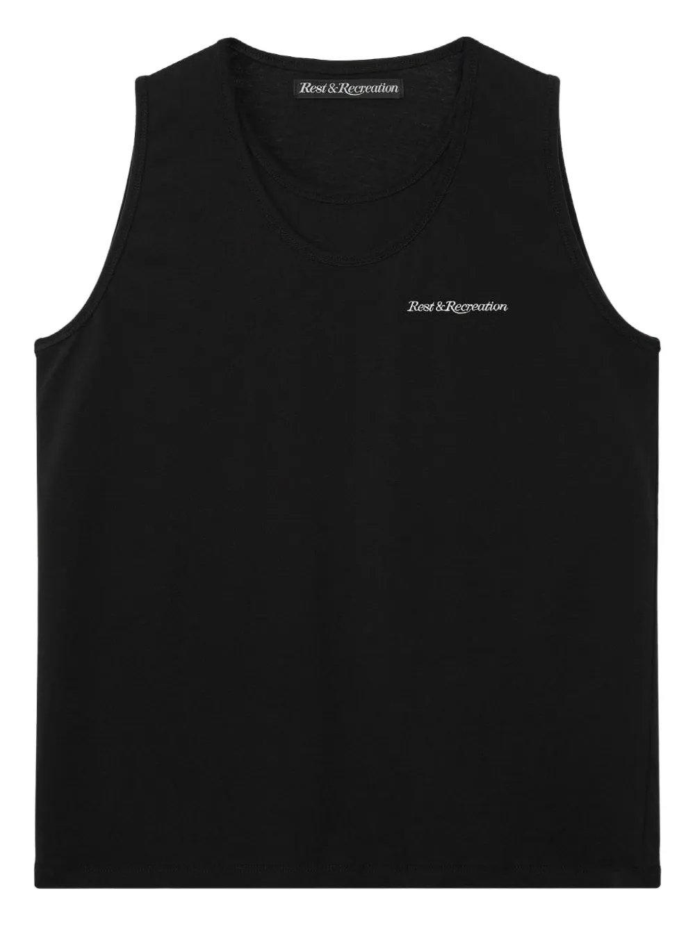 Rest&Recreation layered tank top | Black | Image 1