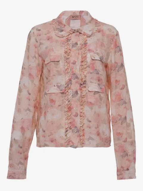 Nº21 ruffled floral blouse