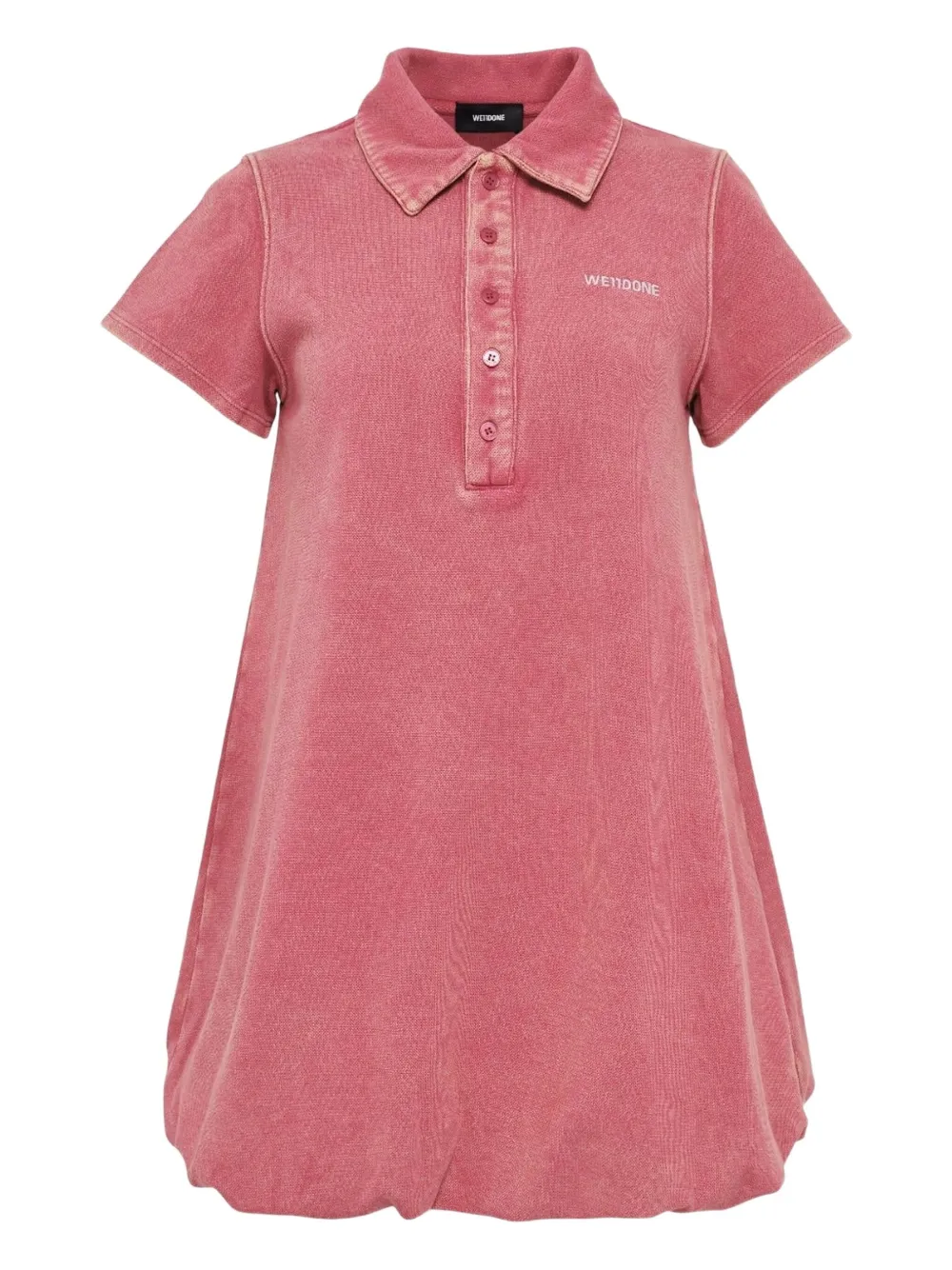 We11done Bubble Polo mini dress | Red | Image 1
