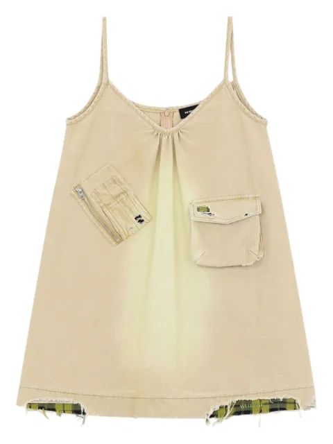 We11done vestido corto con bolsillo