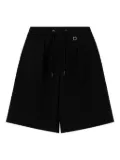 Wooyoungmi elasticated-waist pleated shorts - Blue