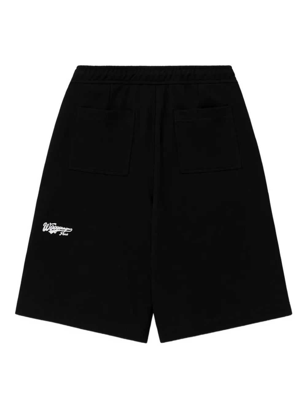Wooyoungmi Elasticated-waist Pleated Shorts In Black
