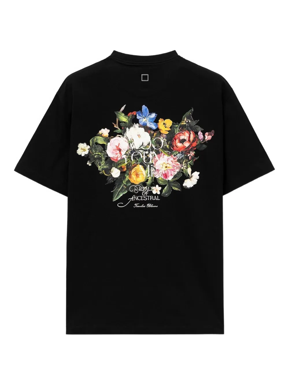 Wooyoungmi flower-print T-shirt - Zwart