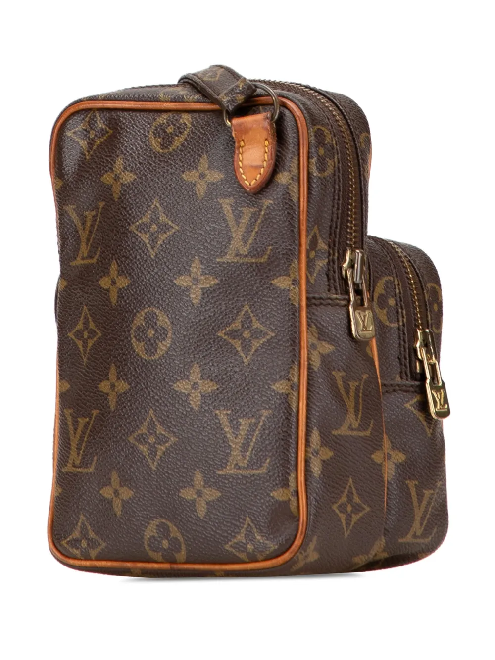 Pre-owned Louis Vuitton 1988 Monogram Mini Amazone Crossbody Bag In Brown