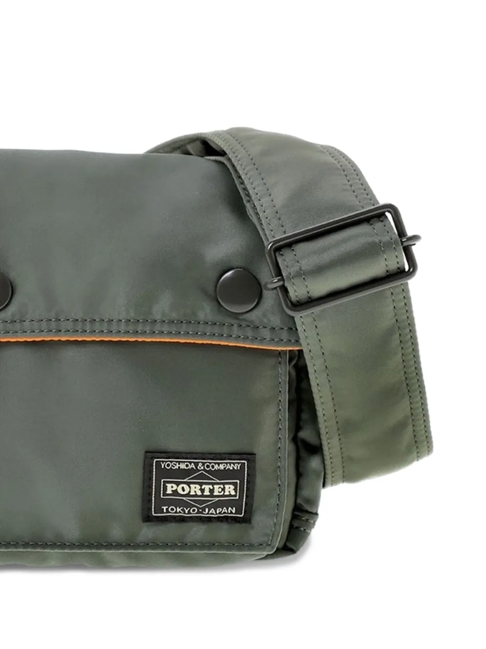 Porter-Yoshida & Co. Messengertas met logopatch - Groen