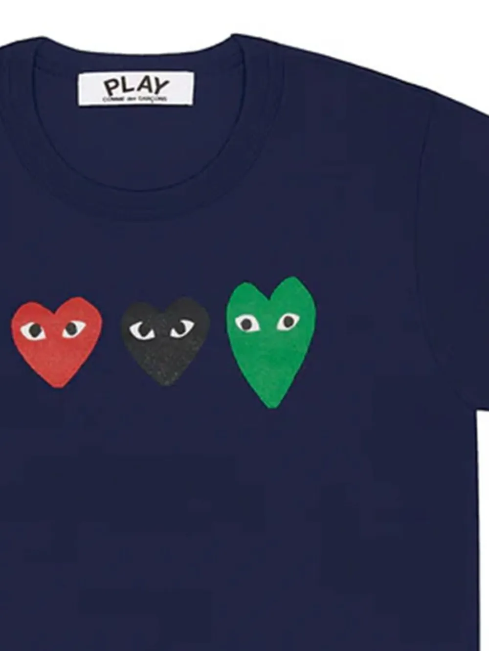 Comme Des Garçons Play 3 Brothers T-shirt In Black