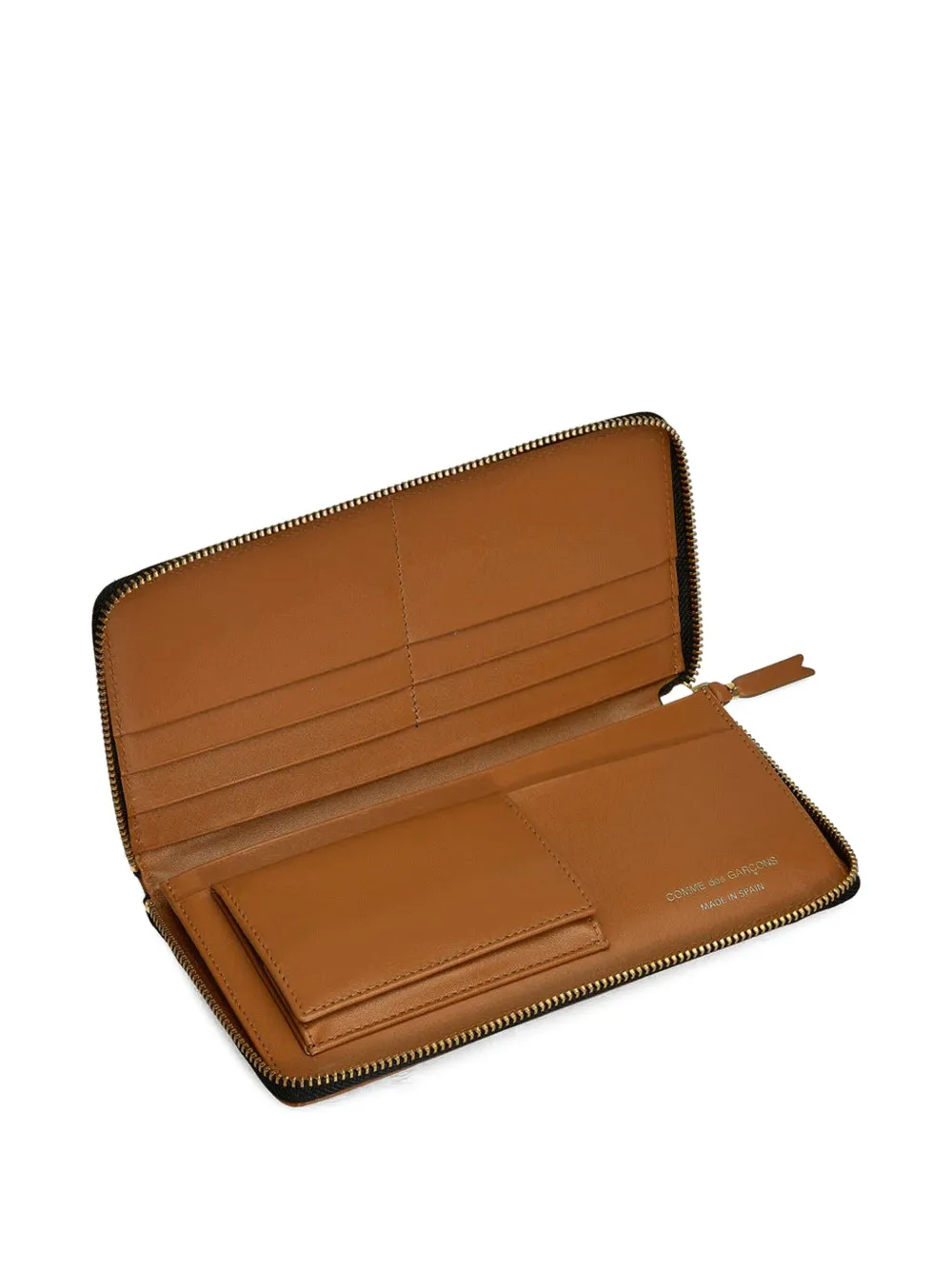  Comme Des Garçons Wallet Brick Quilted Zip-around Wallet - Brown 