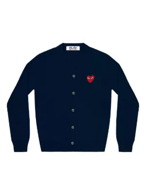 Comme Des Garçons Play ハートロゴ カーディガン | ブルー | FARFETCH JP