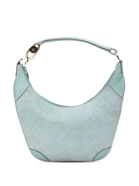 Gucci Pre-Owned 2000-2015 G Square Suede hobo bag