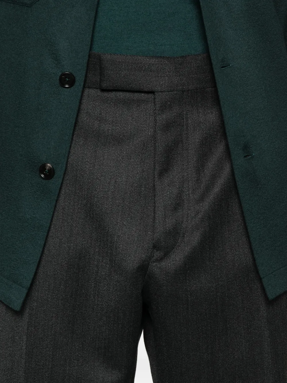 Zegna Broek met geplooide voorkant Grijs