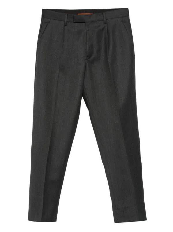 Zegna Pleated-front Pants in Grey