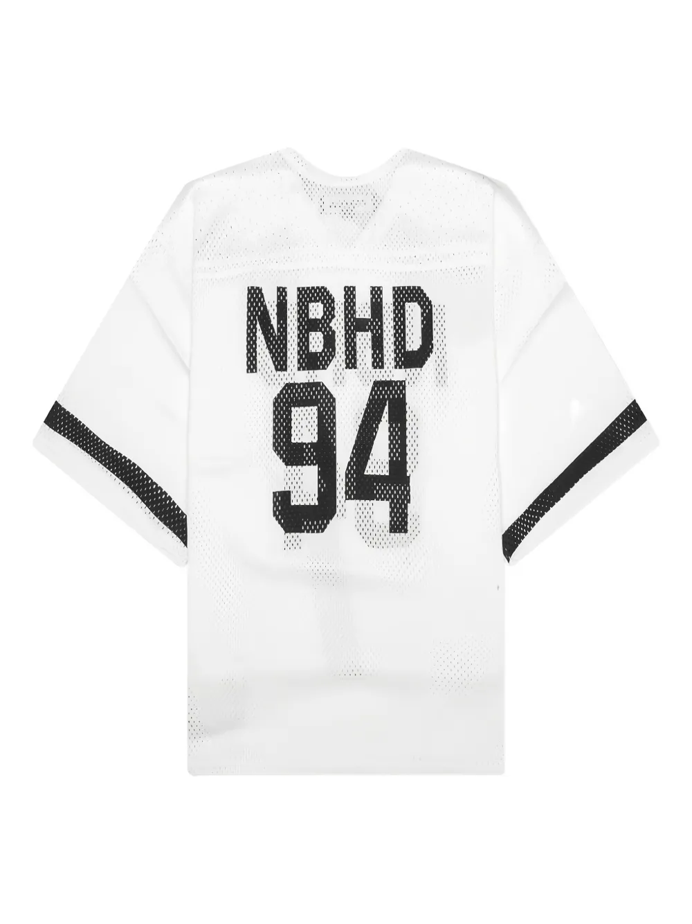 Neighborhood V-neck hockey T-shirt - Wit