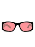 akila square-frame sunglasses - Black
