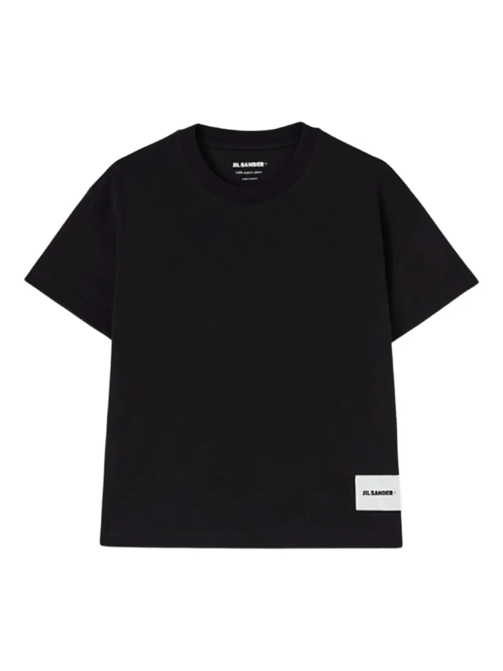 Jil Sander logo-label cotton T-shirt | Black | Image 1