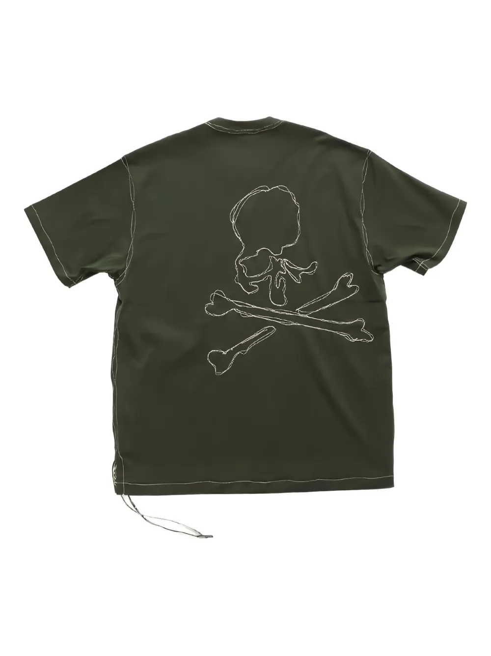 Mastermind Japan Sweater met geborduurde doodskop - Groen