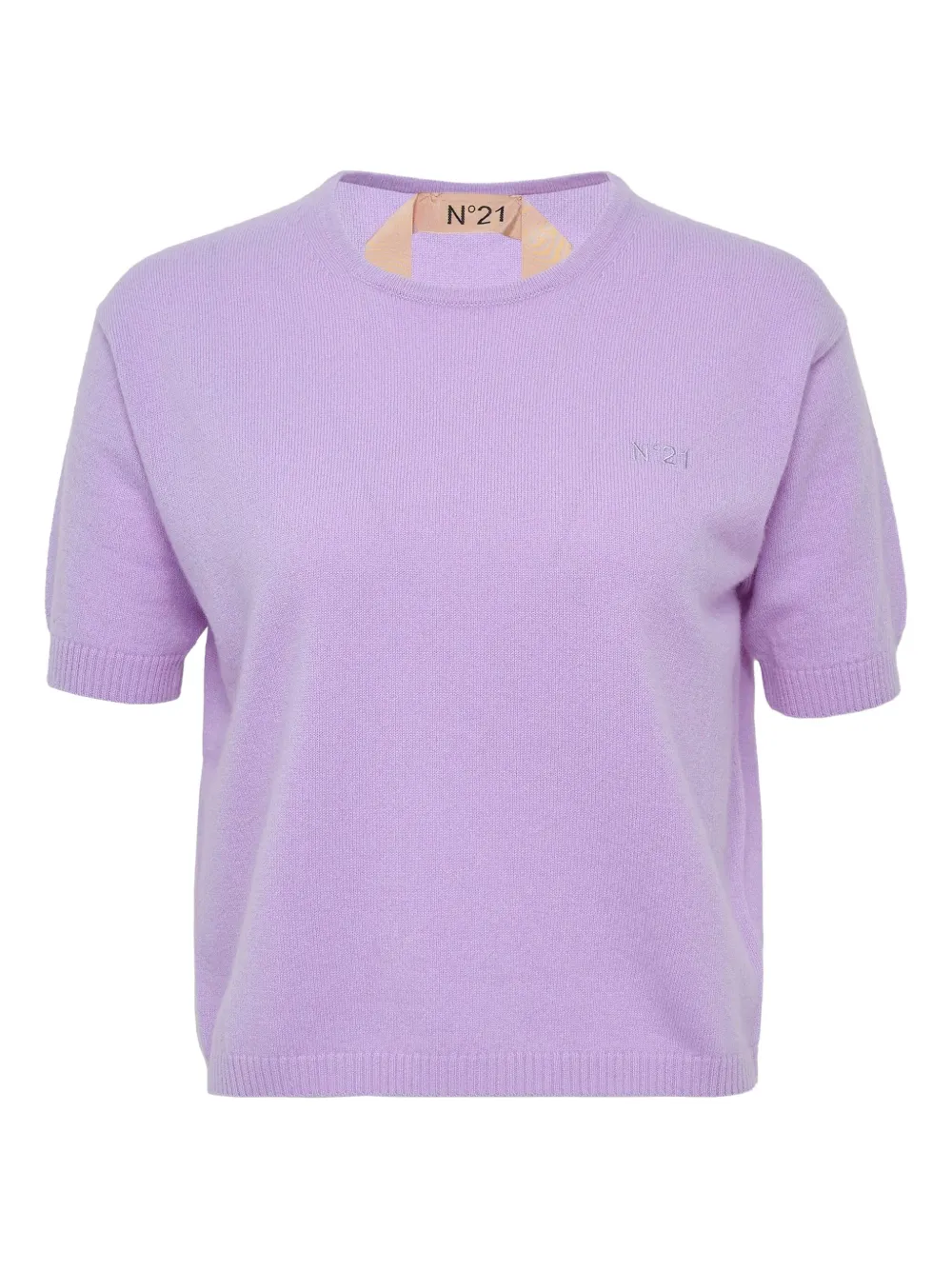 Nº21 suéter de cachemira con cuello redondo | morado | Image 1