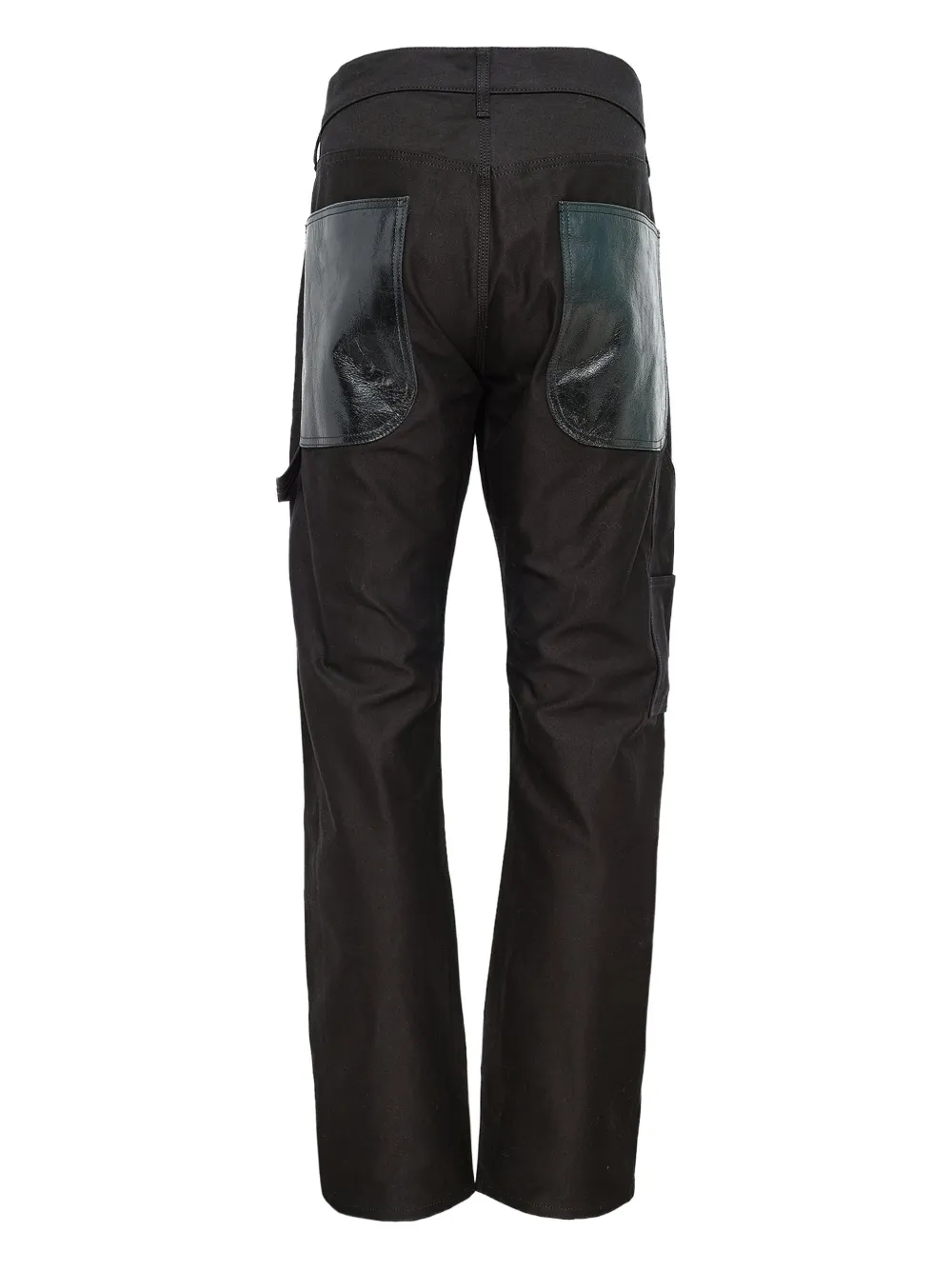 Junya Watanabe leather-patch cotton trousers | Regular-Fit & Straight Leg Pants | Image 2