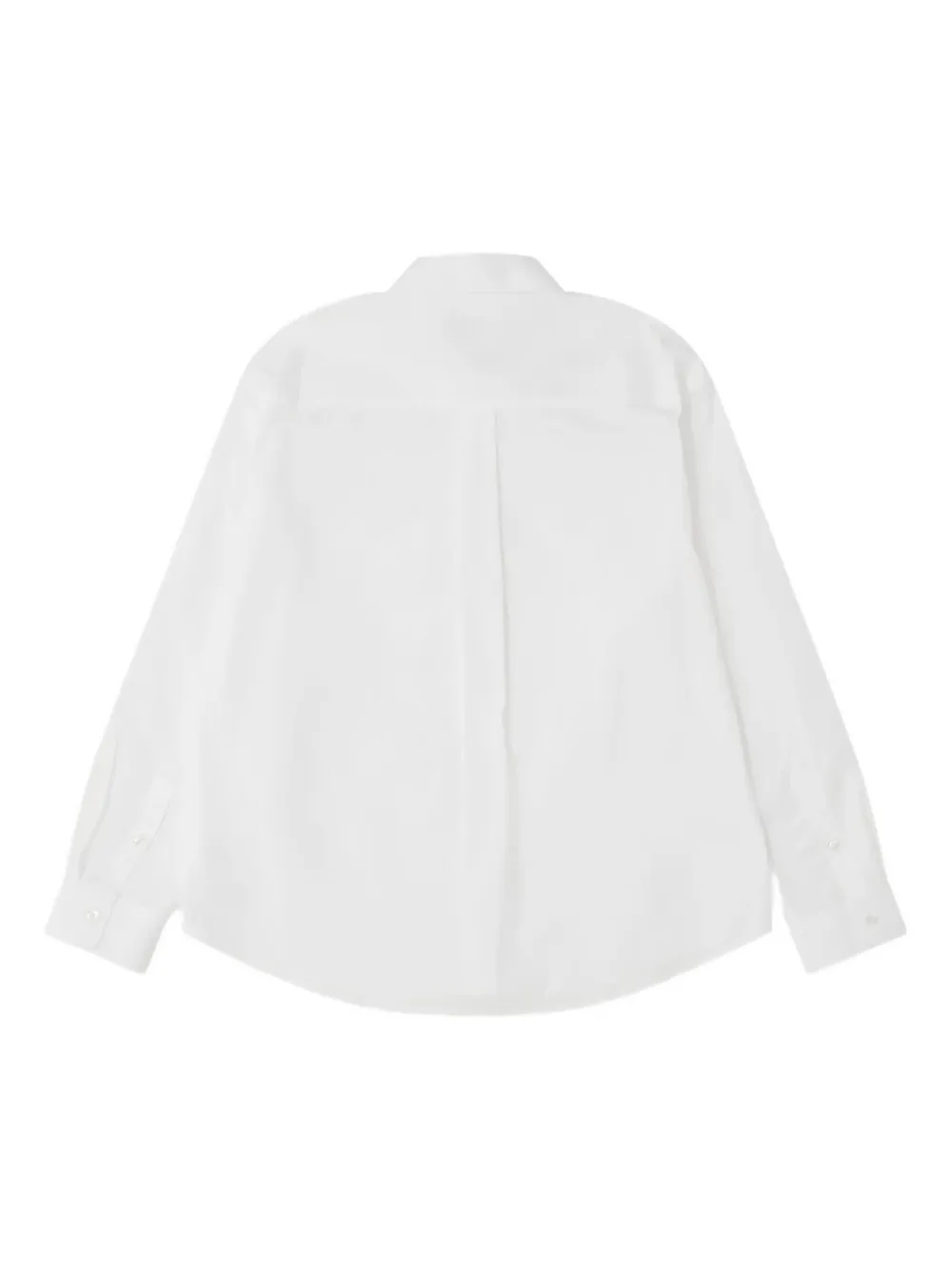 Simone Rocha Embellished Hare Classic Fit Cotton Button-up Shirt In White