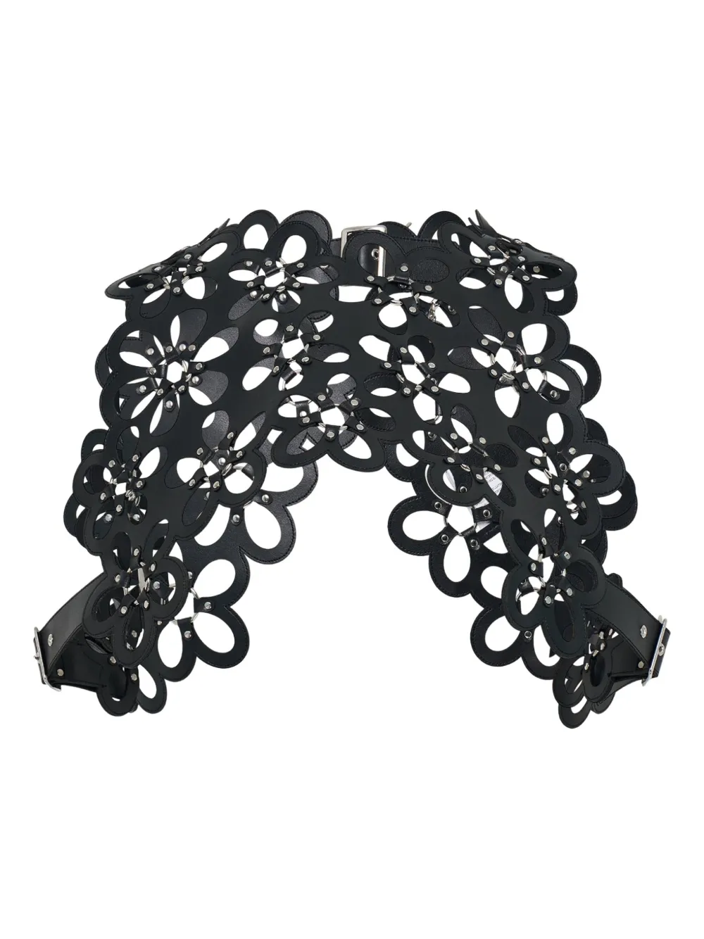 Noir Kei Ninomiya Studded Cut-out Vest In Black