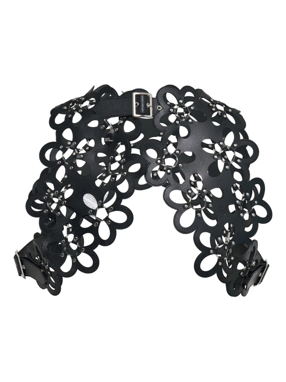 Noir Kei Ninomiya Studded Cut-out Vest In Black