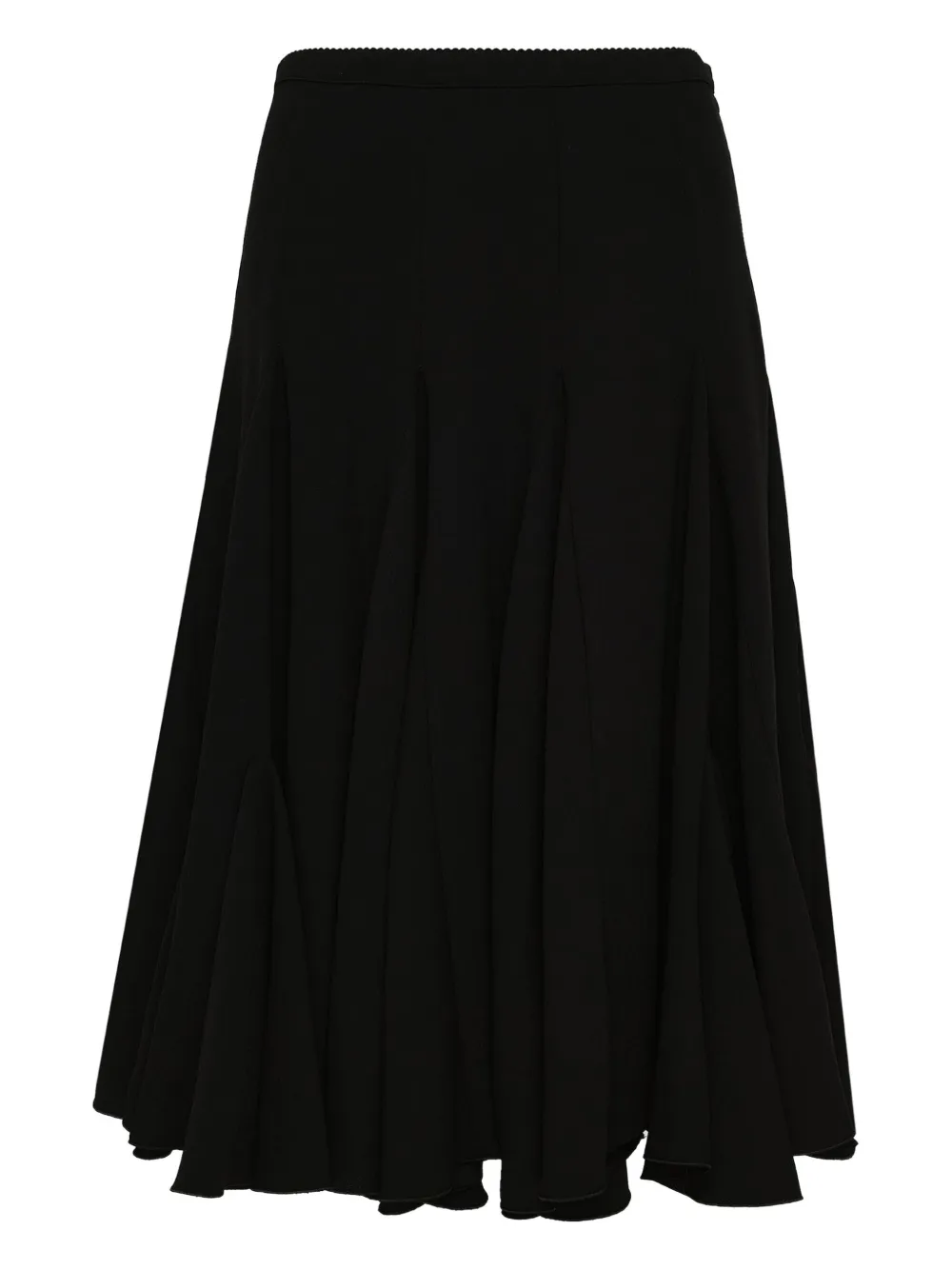 Nº21 falda midi con diseño plisado | negro | Image 1