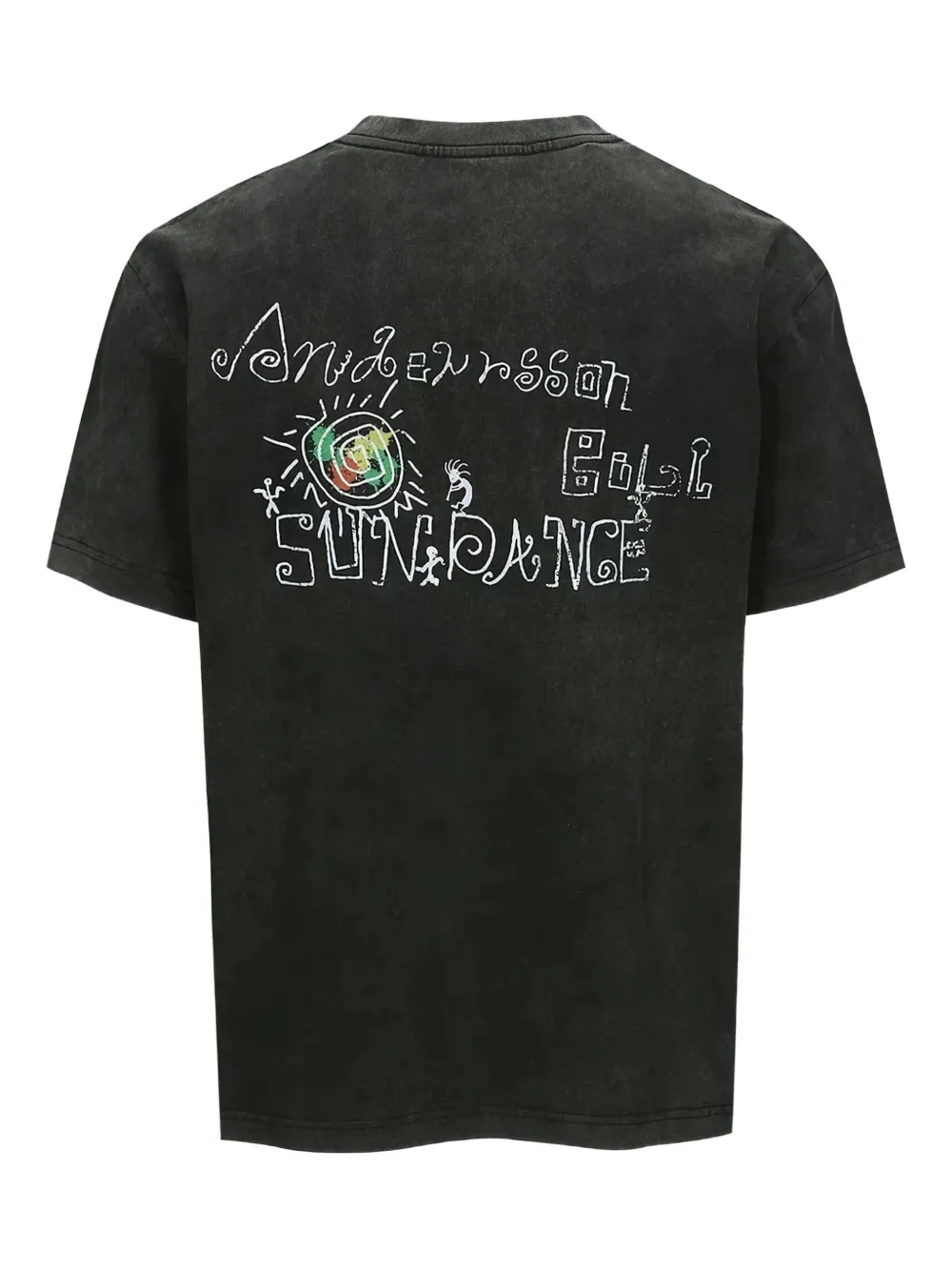 Andersson Bell Pigment Sun T-shirt met grafische print - Zwart