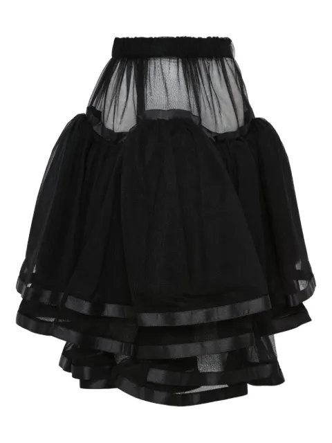Noir Kei Ninomiya ribbon-trimmed tulle mini skirt