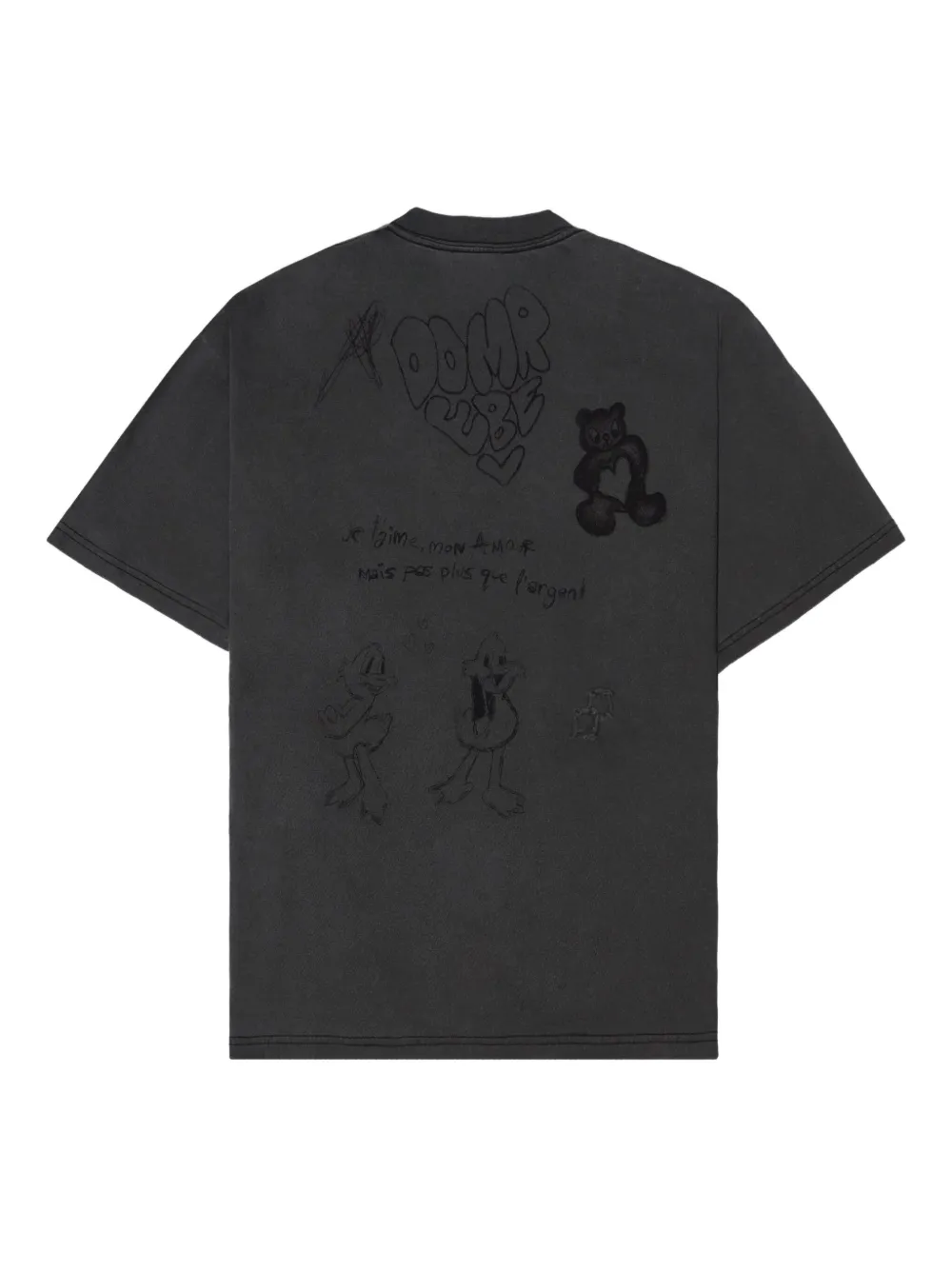 DOMREBEL Balloon T-shirt - Zwart