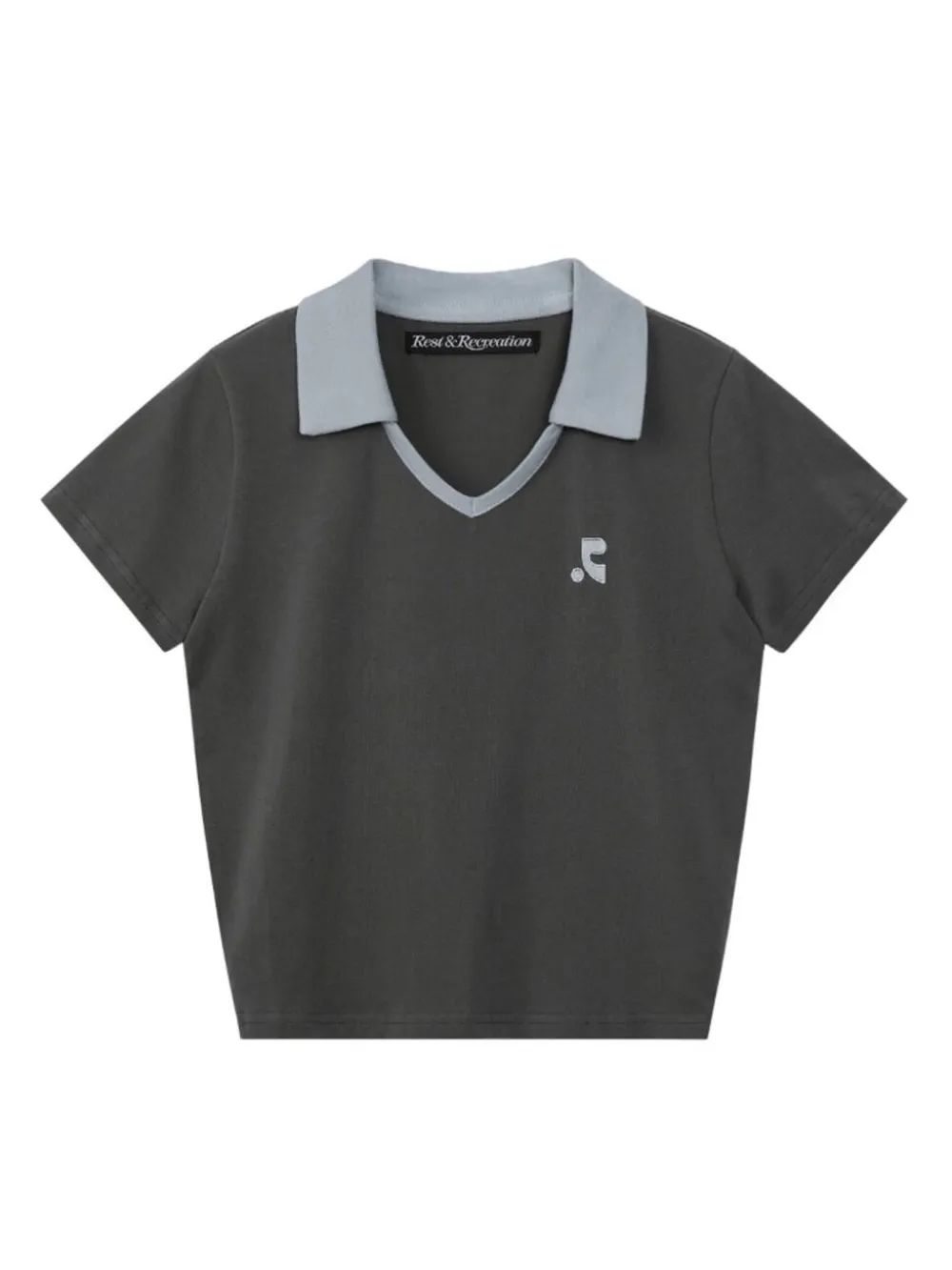 Rest&Recreation haut à col v | gris | Image 1