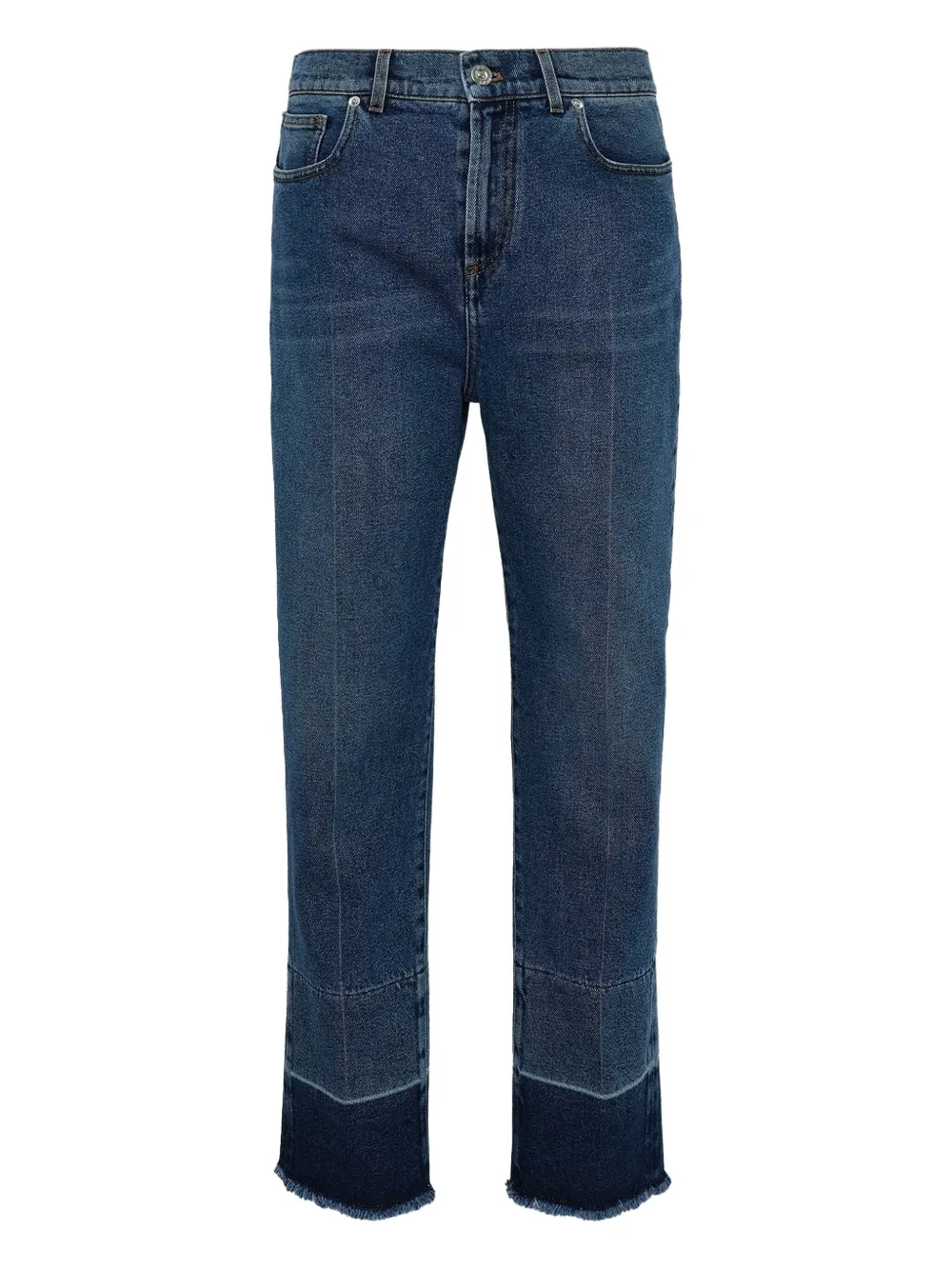 N°21 Frayed-hem Jeans In Blue