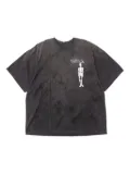 Doublet skeleton-print tie-dye t-shirt - Black