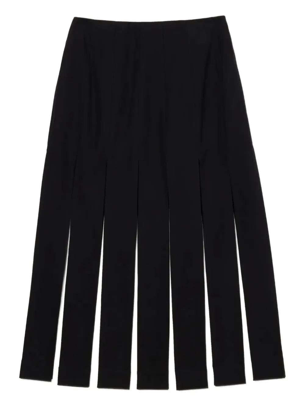 Simone Rocha Contrast-panel Midi Skirt In Gray