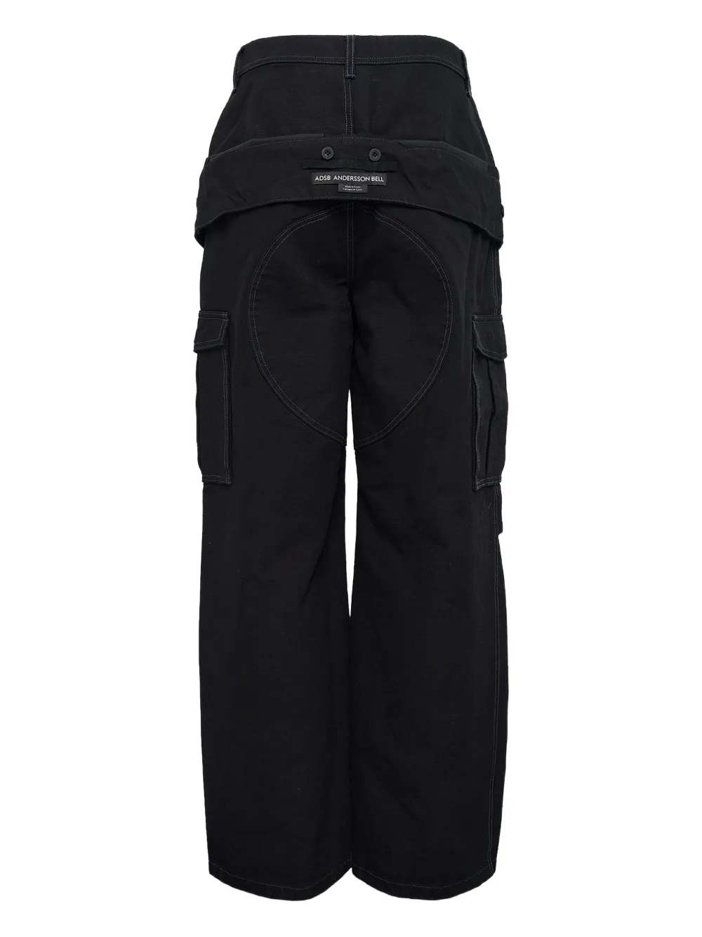 Andersson Bell Cargo jeans met dubbele taille - Zwart