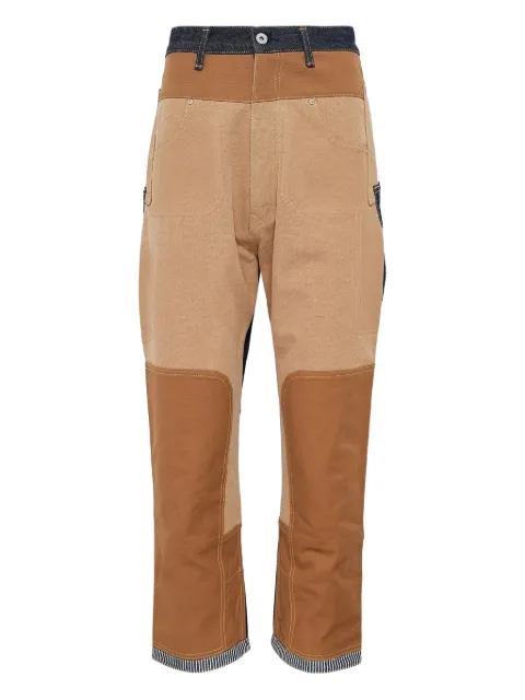 Junya Watanabe patchwork canvas jeans