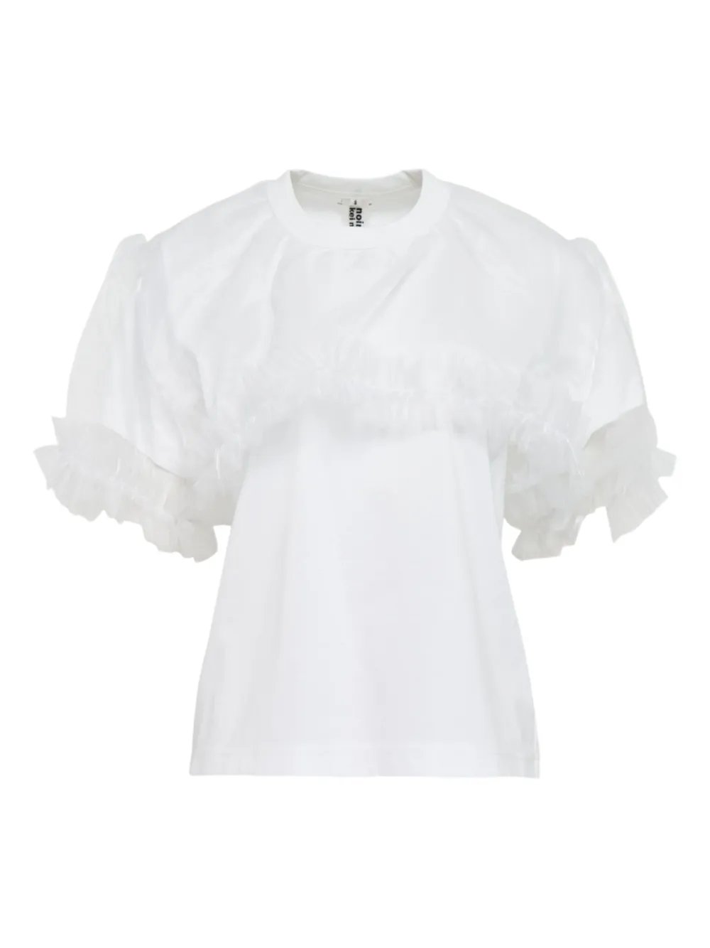 Noir Kei Ninomiya ruffled T-shirt | White | Image 1