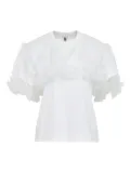 Noir Kei Ninomiya ruffled T-shirt - White