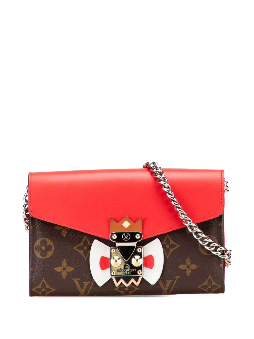 Louis Vuitton Pre-Owned 2014 Monogram Tribal Mask Chain Wallet crossbody bag | Brown | Image 1