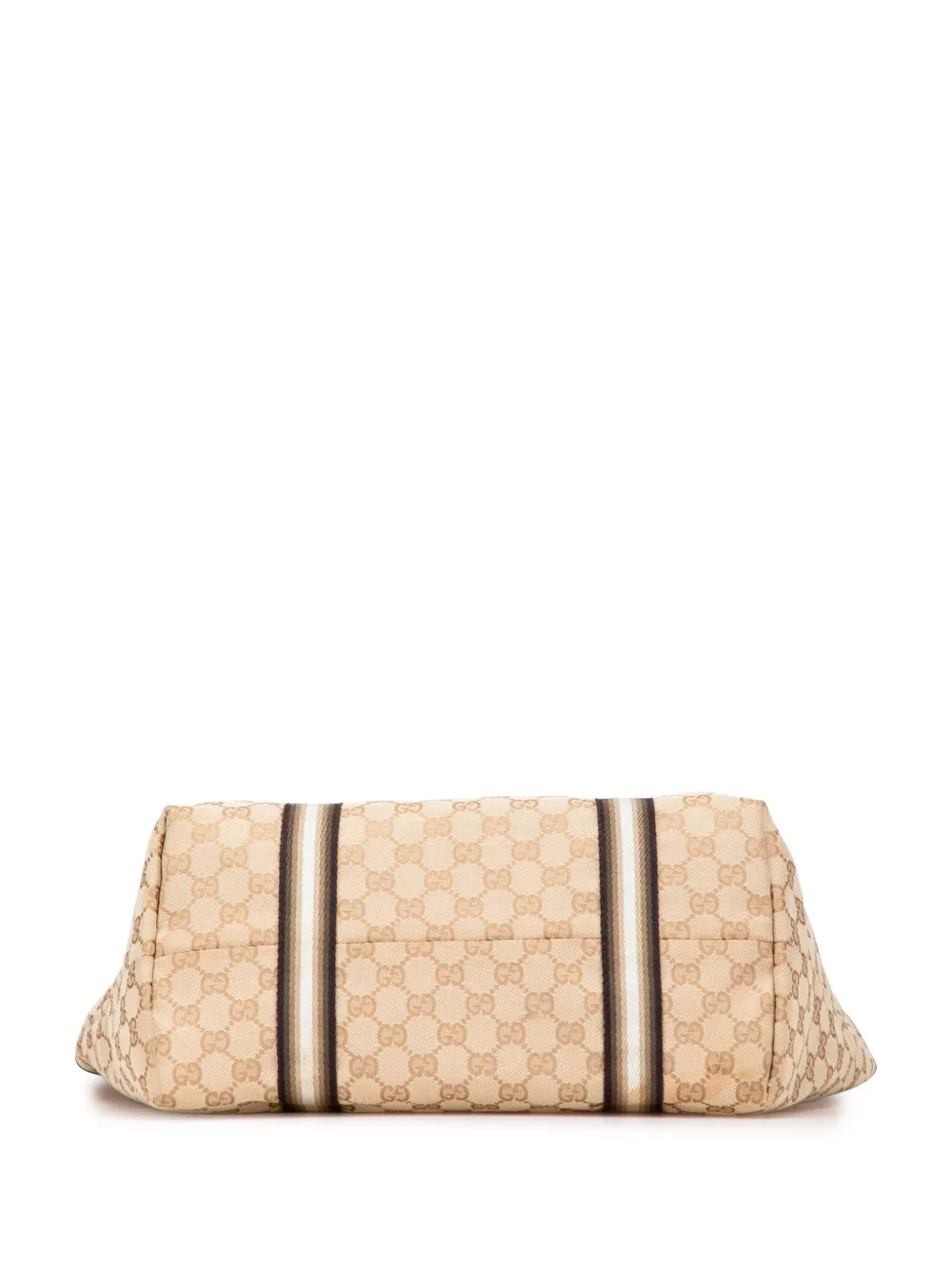 Pre-owned Gucci 2000-2015 Gg Canvas Jolicoeur Tote Bag In Brown